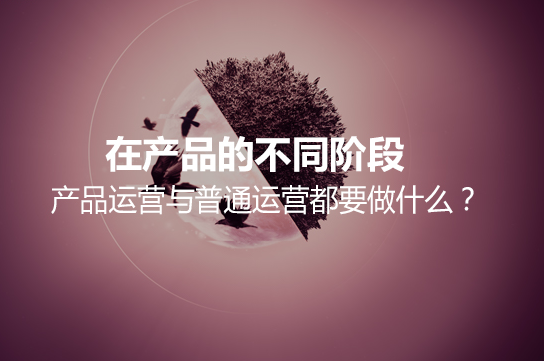 在產品的不同階段，產品運營與普通運營都要做什么？